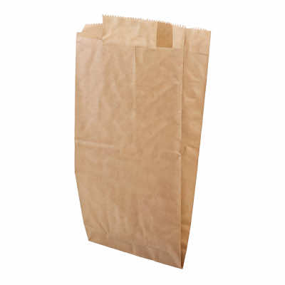 Пакет бумажный 95х60х300 крафт 40 г/м2 с V-образным дном без печати