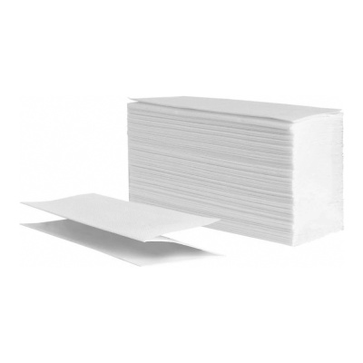 Полотенца-бумажные-21х23-(200)-белые-1сл-Z-сложение