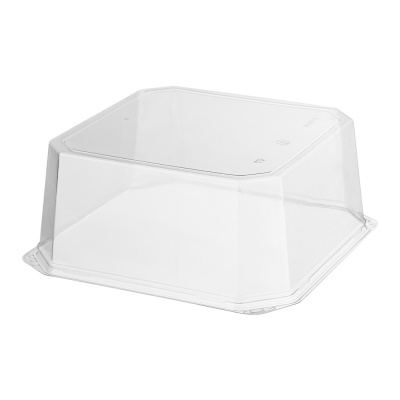 Крышка-для-тортницы-прямоуг-225х225х93-прозрачная-безреберная-Т-017К