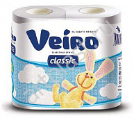 Бумага туалетная Veiro Classic (4рул) 2х.сл