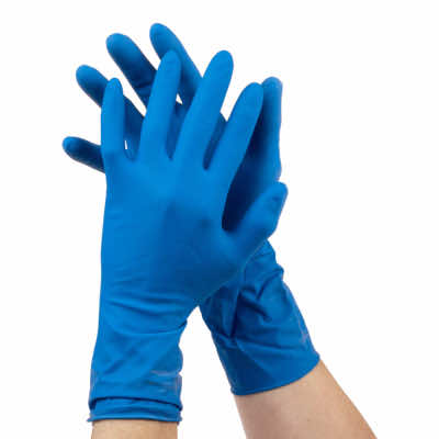 Перчатки-L-латексные-особопрочные-синие