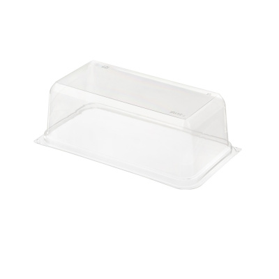 Тортница Т-2010ДШ дно прямоуг 0,3 кг 240х130х82 коричневое ПЭТ Комус