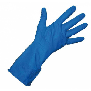 Перчатки латексные особопрочные (50шт) "L "синие