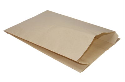 Пакет бумажный 140х60х250 крафт 40 г/м2 с V-образным дном без печати