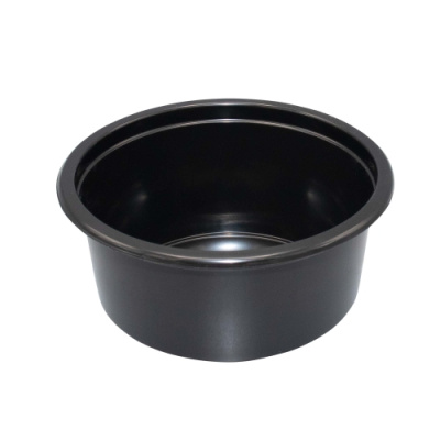 Миска ПП 250 мл d-115 черная без крышки Д-полимер